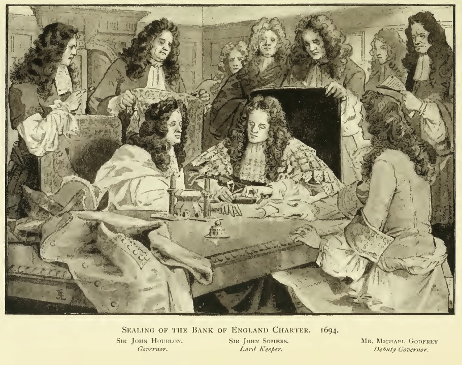 Sealing of the Bank of England Royal Charter 1694